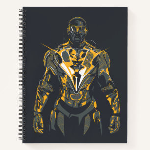 Black Lightning Illustration Notebook
