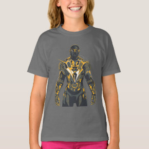 Black Lightning Illustration T-Shirt