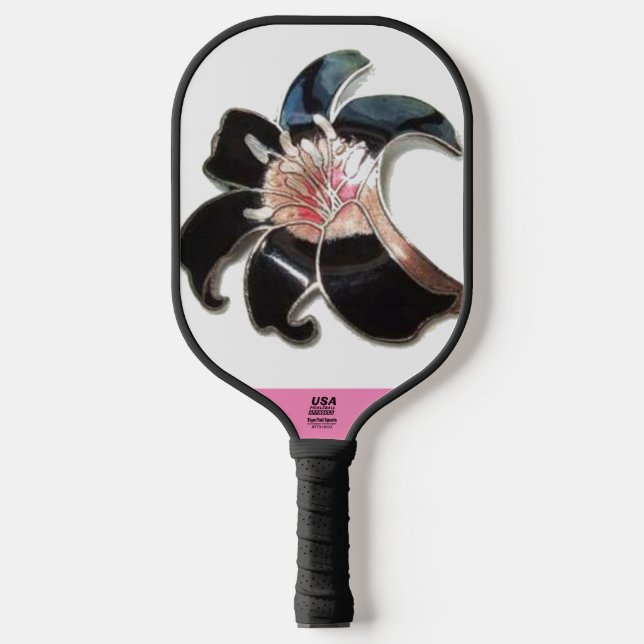 "Black Lily" Pickleball Paddle (Front)