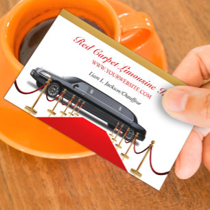 Black Limousine Driver Business Card