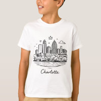 Black line Charlotte illustration