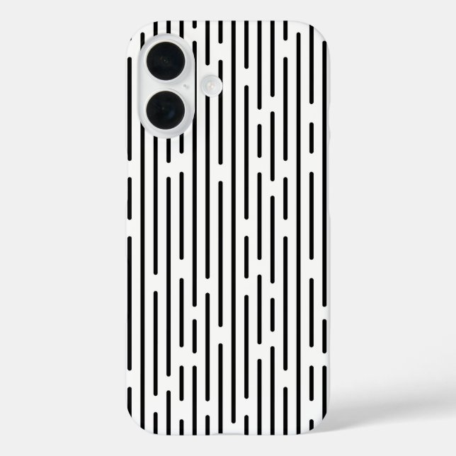 Black Line Geometric Pattern Case-Mate iPhone Case (Back)