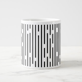 Black Line Geometric Pattern Large Coffee Mug