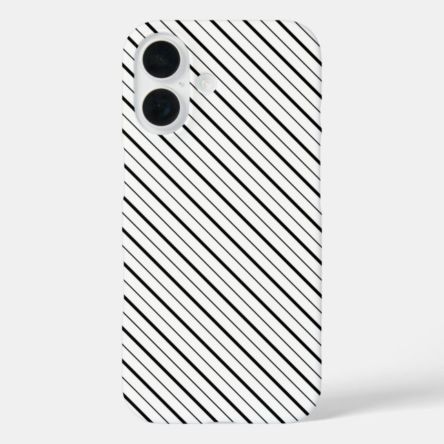 Black Line Geometry Simple Case-Mate iPhone Case (Back)