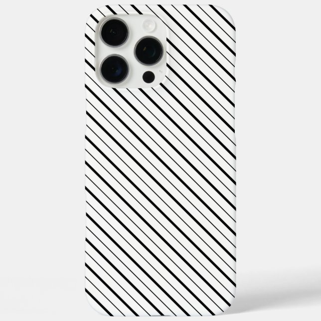 Black Line Geometry Simple Case-Mate iPhone Case (Back)