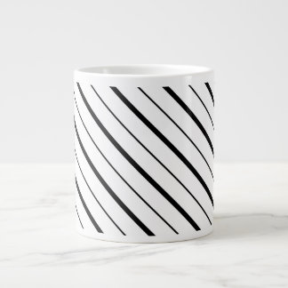 Black Line Geometry Simple Large Coffee Mug