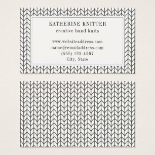 BLACK LINE KNIT 3.5x2 Business Card