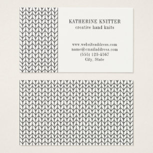 BLACK LINE KNIT 3.5x2 Business Card II