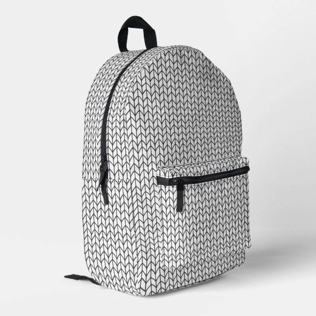 BLACK LINE KNIT Backpack (Back Corner Left)