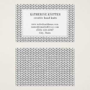 BLACK LINE KNIT Euro Size Business Card