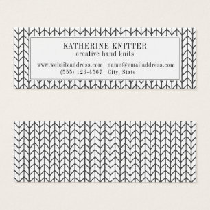 BLACK LINE KNIT Mini Business Card