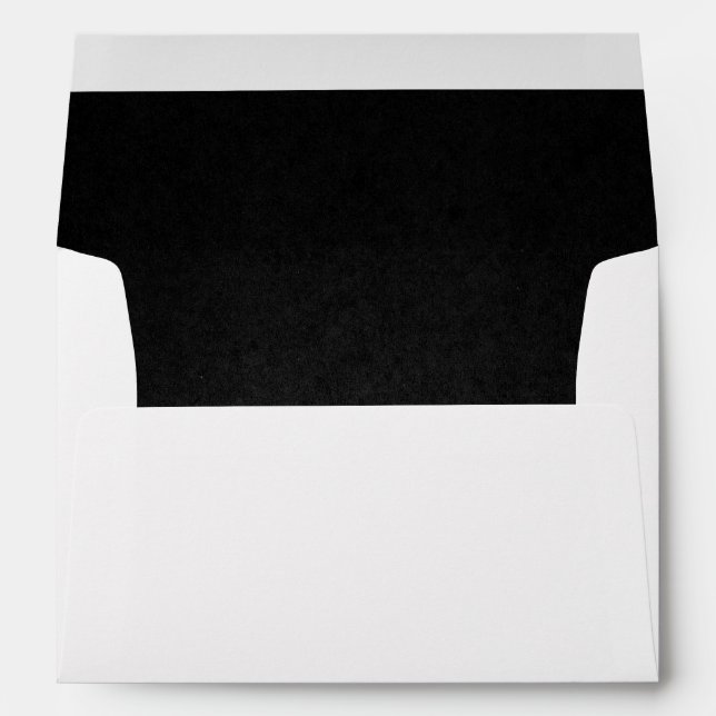 Black Lined Envelope (Back (Bottom))