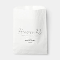 Black linen Simple Script Hangover Recovery Kit