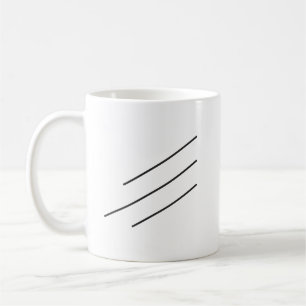 Black lines coffee mug