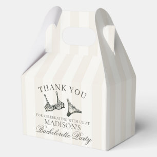 Black Lingerie Shower Bachelorette Party Gable Favour Box