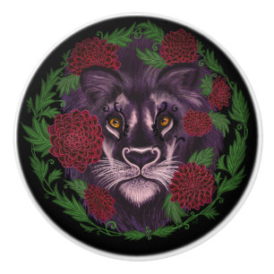 Black Lion Dalia Ceramic Knob