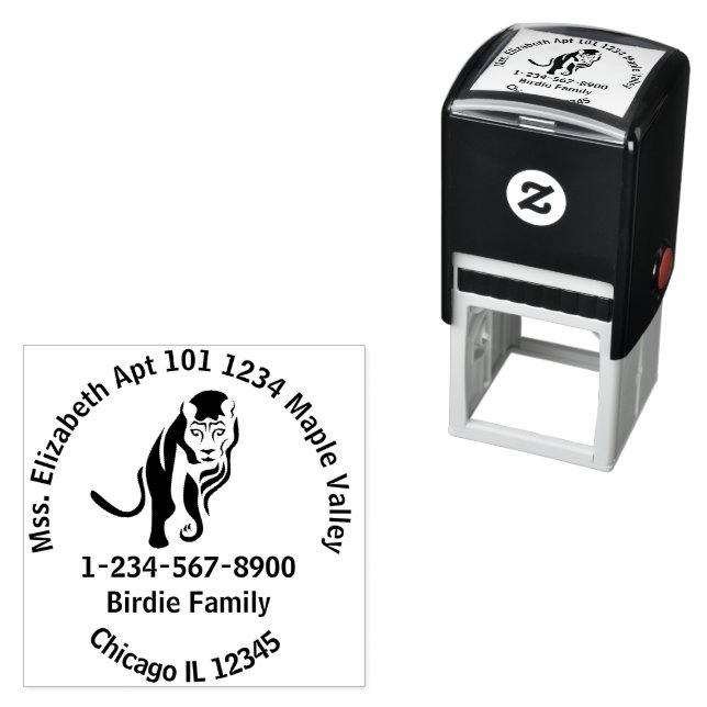 Black Lion King of the Nile Self-inking Stamp (In Situ)