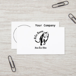 Black Lioness Queen of the Huntress Business Card