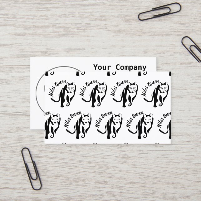 Black Lioness Queen of the Huntress Business Card (Front/Back In Situ)