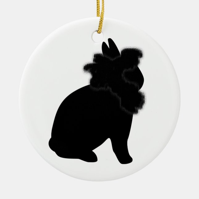Black Lionhead Ornament (Front)