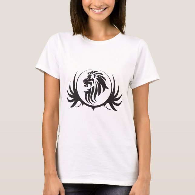 Black Lions Head T-Shirt (Front)