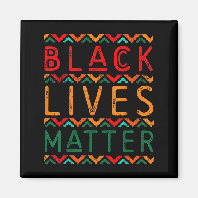 Black Lives Black Pride African American Month Magnet (Front)