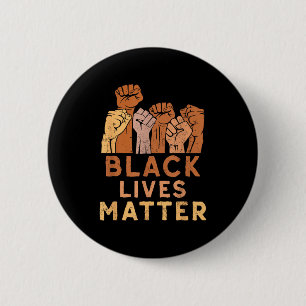 Black Lives Blm Human Rights Black History Month  6 Cm Round Badge