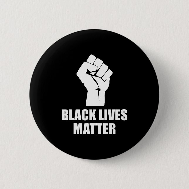 Black Lives Blm Human Rights Black History Month  6 Cm Round Badge (Front)