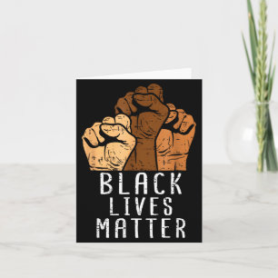 Black Lives Blm Human Rights Black History Month Card