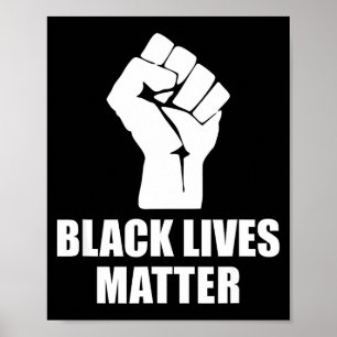 Black Lives Blm Human Rights Black History Month Poster