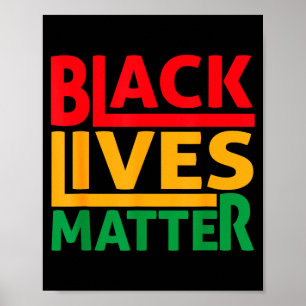 Black Lives Blm Human Rights Black History Month Poster