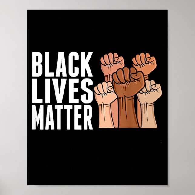 Black Lives Fist Poster (Front)