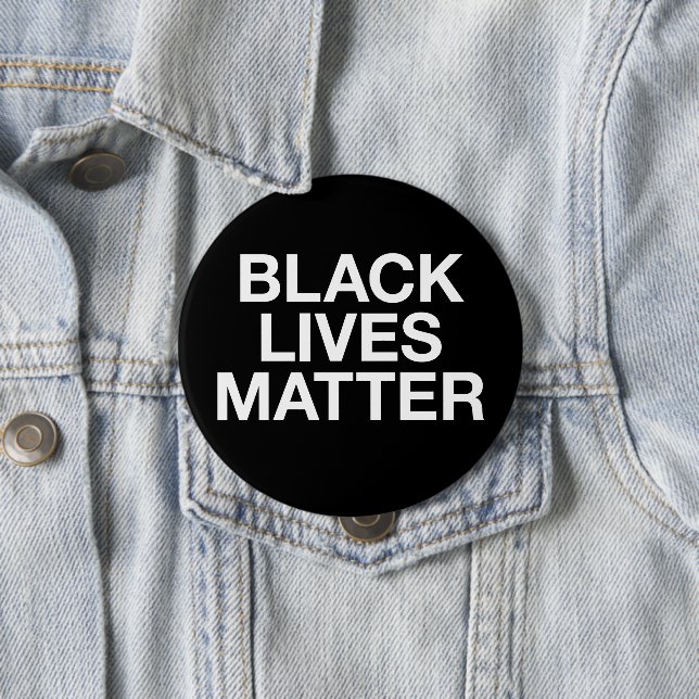 Black Lives Matter 10 Cm Round Badge (In Situ)