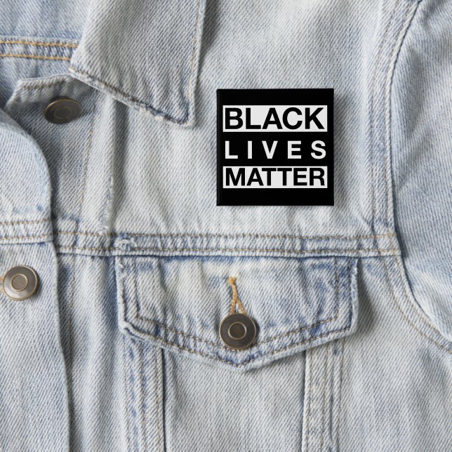 Black Lives Matter 15 Cm Square Badge (In Situ)