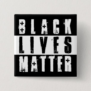 BLACK LIVES MATTER 15 CM SQUARE BADGE