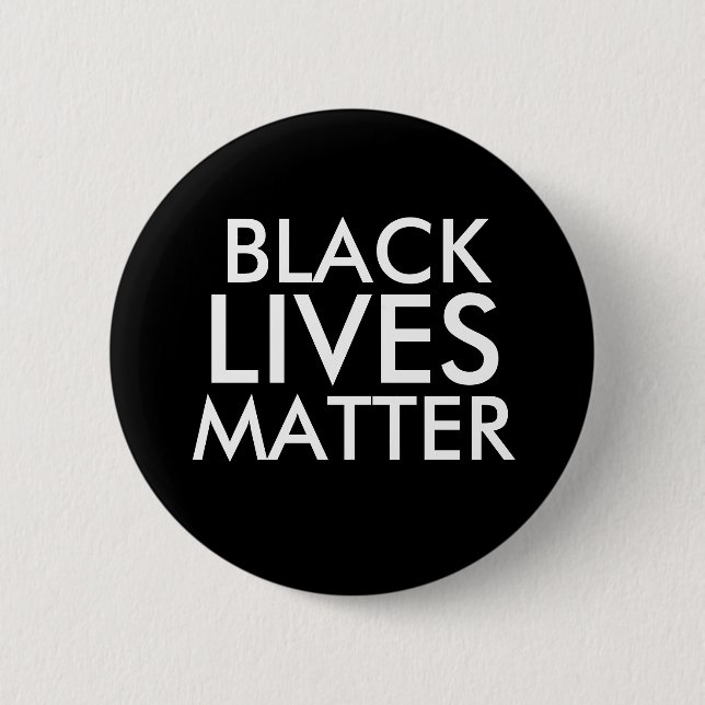 "BLACK LIVES MATTER" 2.25-inch 6 Cm Round Badge (Front)