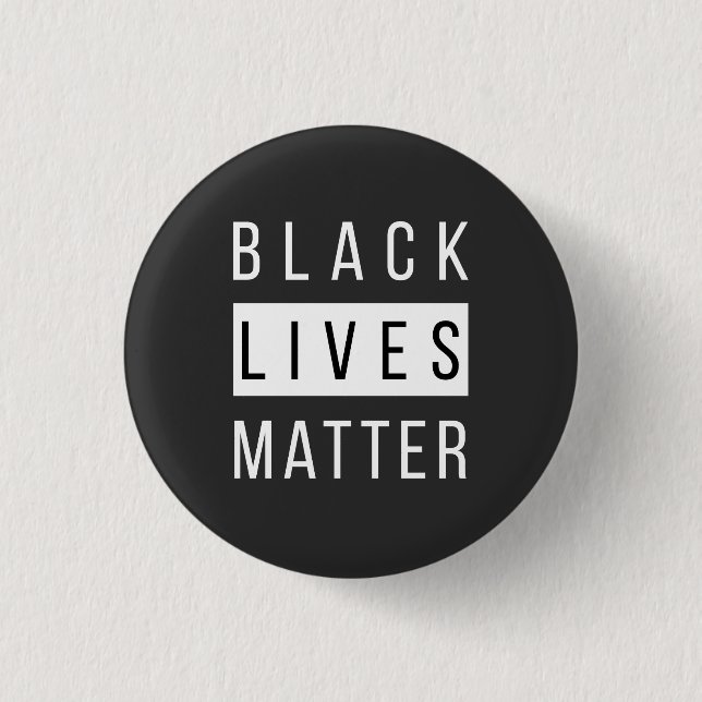 Black Lives Matter 3 Cm Round Badge (Front)