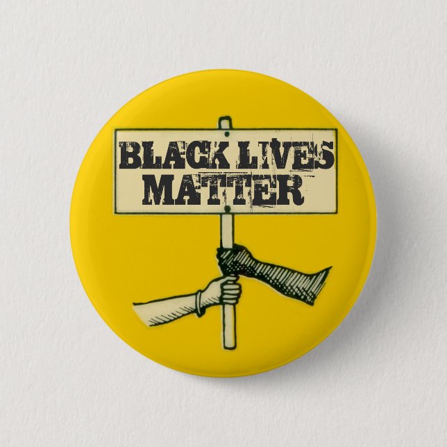 BLACK LIVES MATTER 6 CM ROUND BADGE (Front)