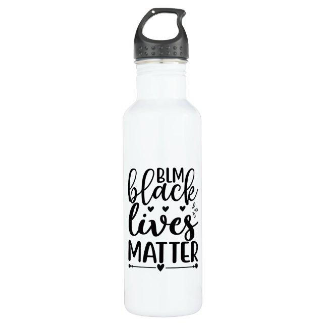 Black Lives Matter 710 Ml Water Bottle (Front)