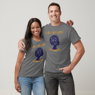 Black Lives Matter Afro Africa Map Empowerment  T-Shirt