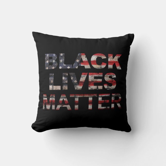 Black Lives Matter | American Flag Cushion (Front)