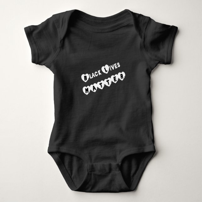 Black Lives Matter Baby Baby Bodysuit (Front)