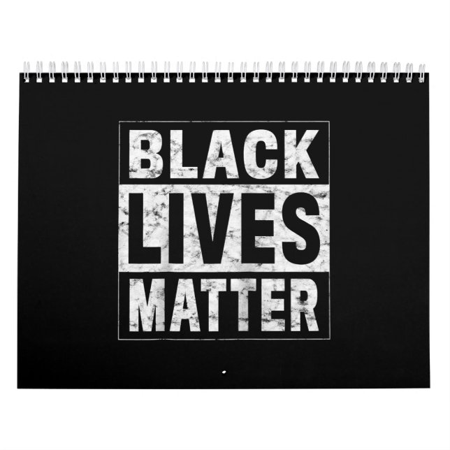 Black Lives Matter Black History Black Power Pride Calendar (Cover)