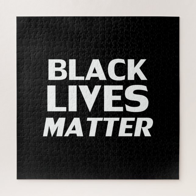 "black lives matter" black white - jigsaw puzzle (Vertical)