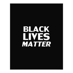 Black Lives Matter black white modern typography Photo Print