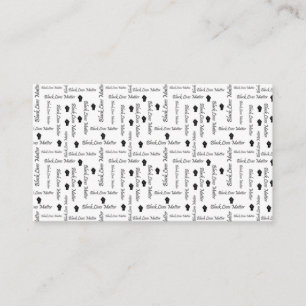 Black Lives Matter BLM African American Protest Business Card