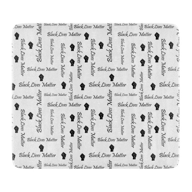 Black Lives Matter BLM African American Protest Cutting Board (Front)