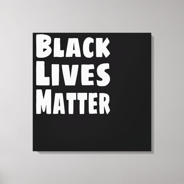 Black Lives Matter BLM Canvas Print (Front)