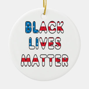 Black Lives Matter BLM Ceramic Tree Decoration