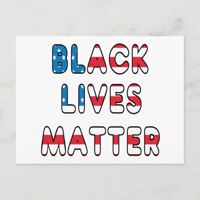 Black Lives Matter BLM Postcard (Front)